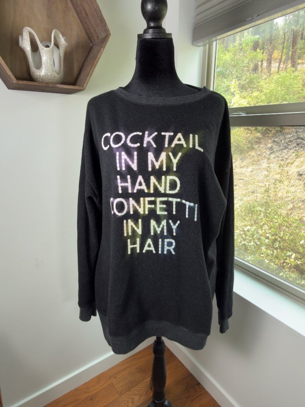 Wildfox Oversize Gray Sweatshirt
